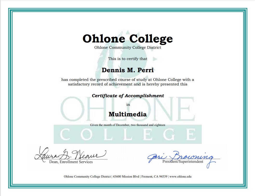 Multimedia Certification